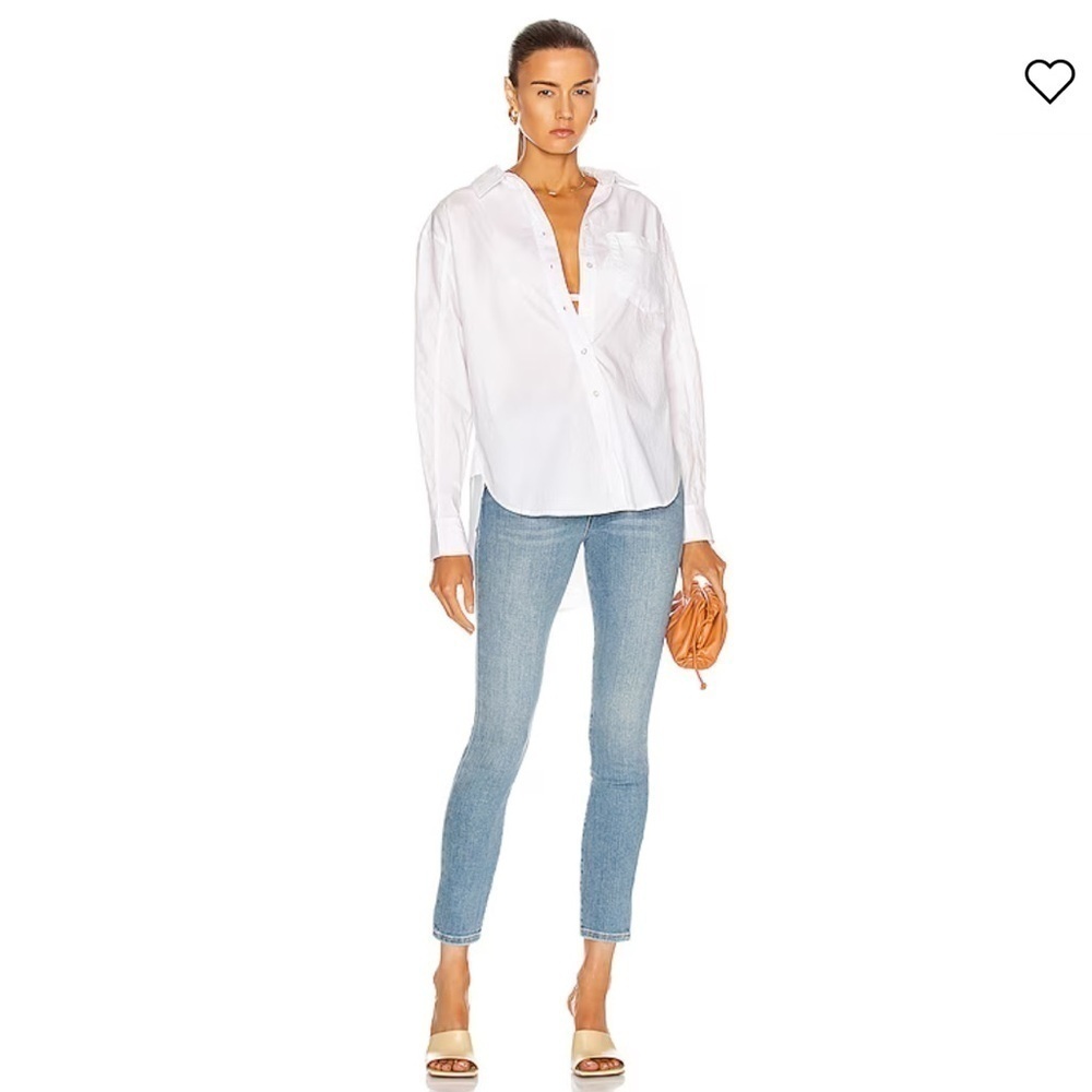 Veronica Beard Keiko White 100% Cotton button down Top 🤍 XS Sold Out! - Picture 6 of 16